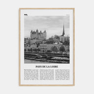Pays de la Loire Travel B&W Poster