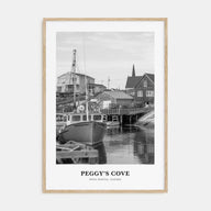 Peggy's Cove Portrait B&W Poster