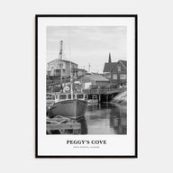 Peggy's Cove Portrait B&W Poster