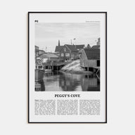 Peggy's Cove Travel B&W Poster