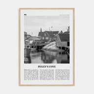 Peggy's Cove Travel B&W Poster