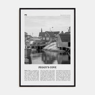 Peggy's Cove Travel B&W Poster