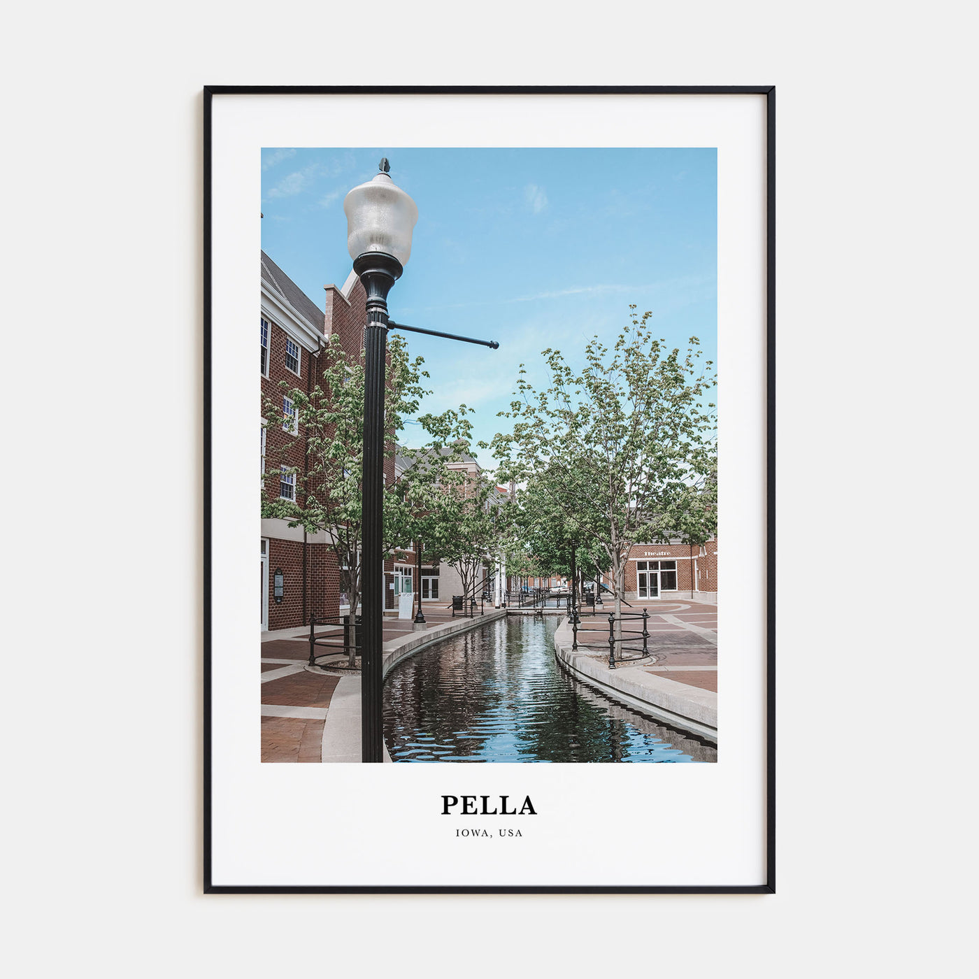 Pella, Iowa Portrait Color Poster