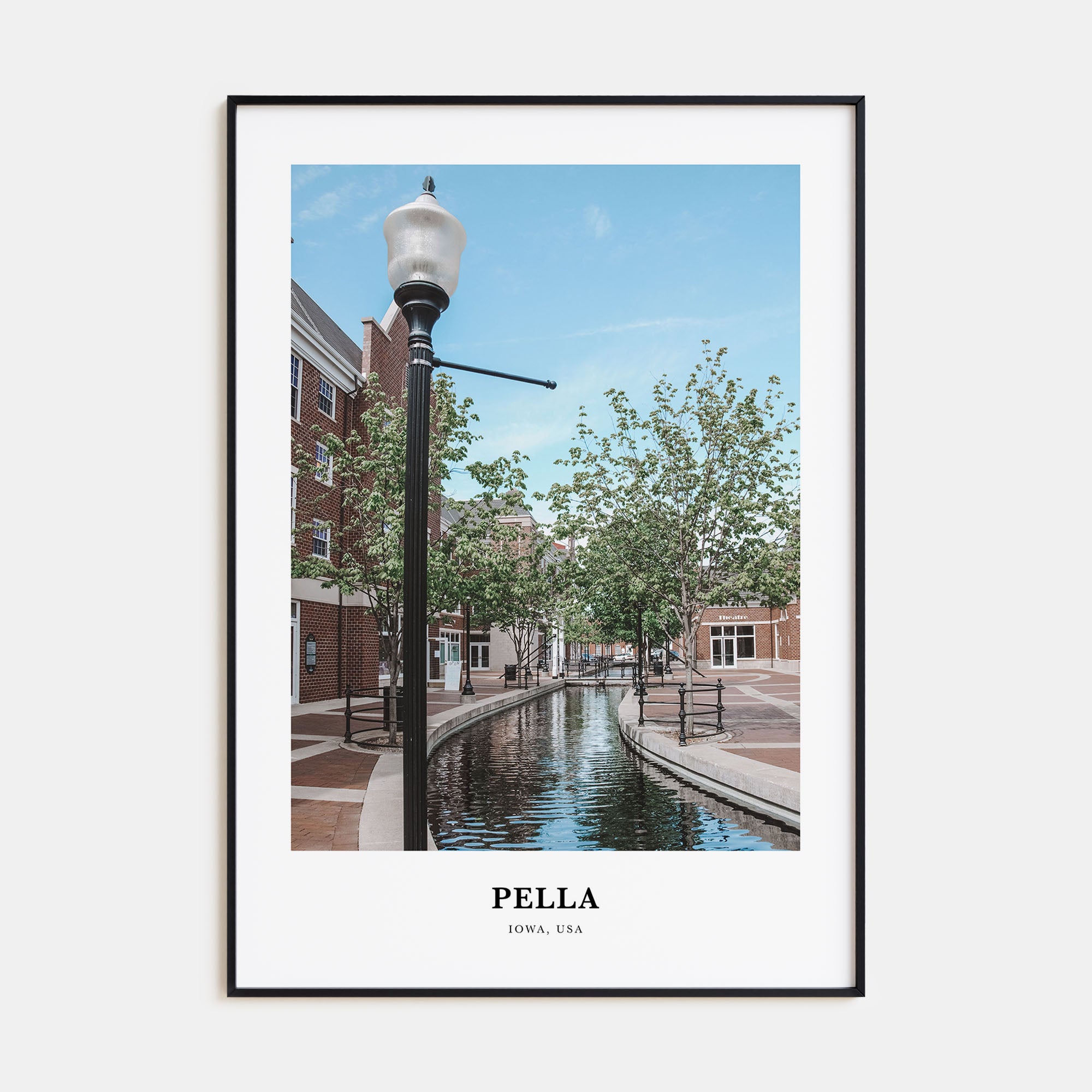 Pella, Iowa Portrait Color Poster