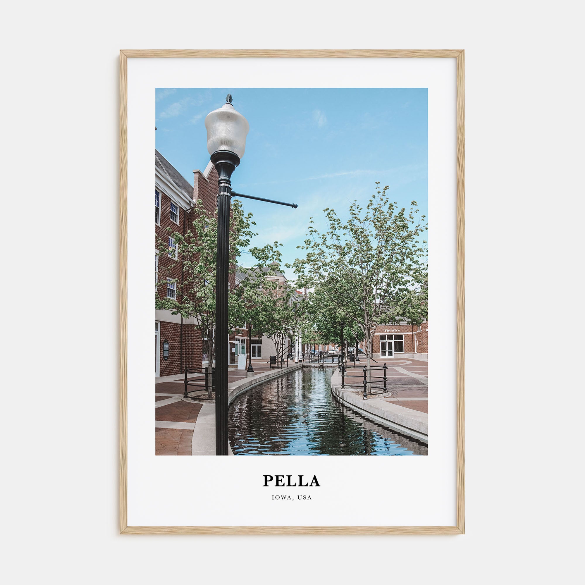 Pella, Iowa Portrait Color Poster
