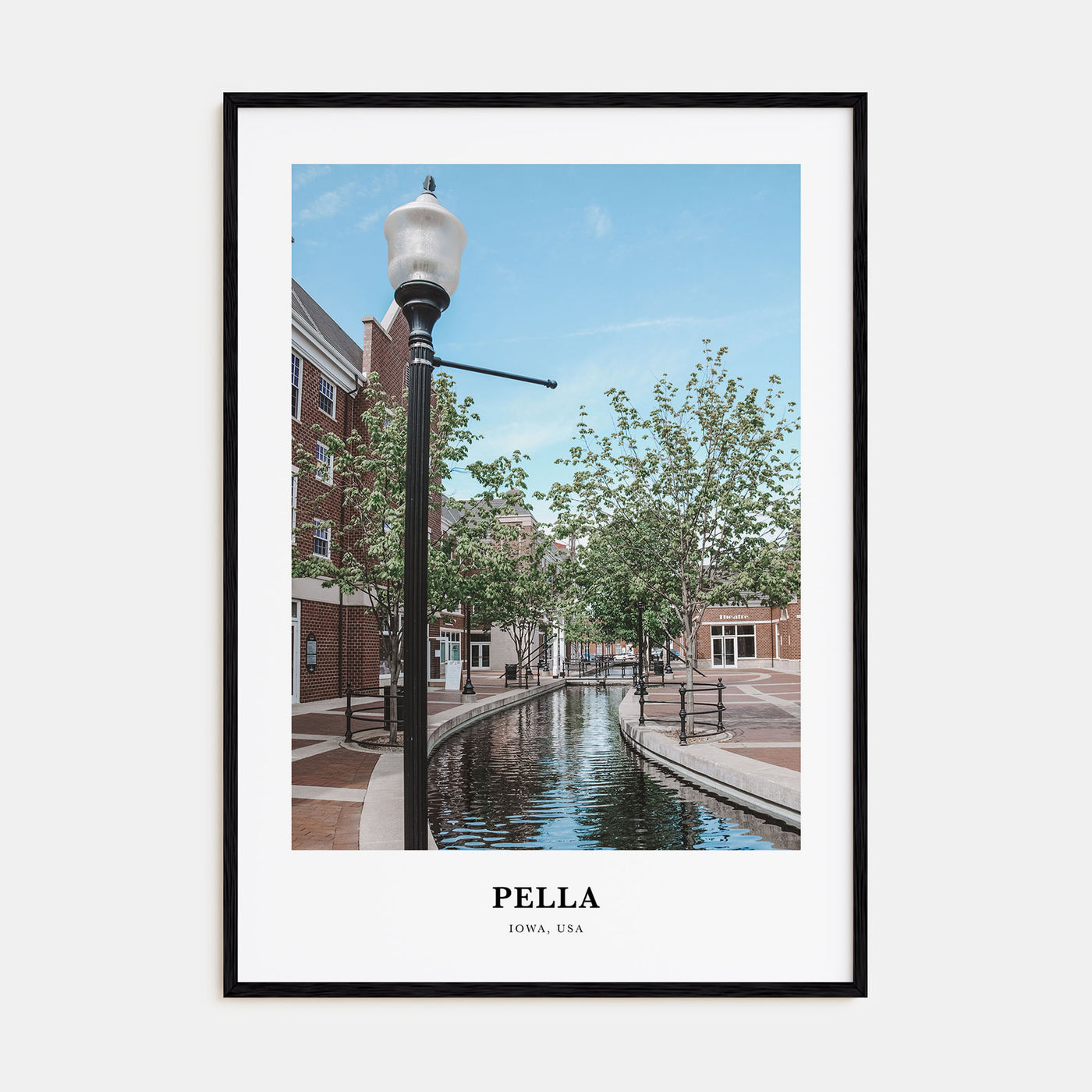 Pella, Iowa Portrait Color Poster