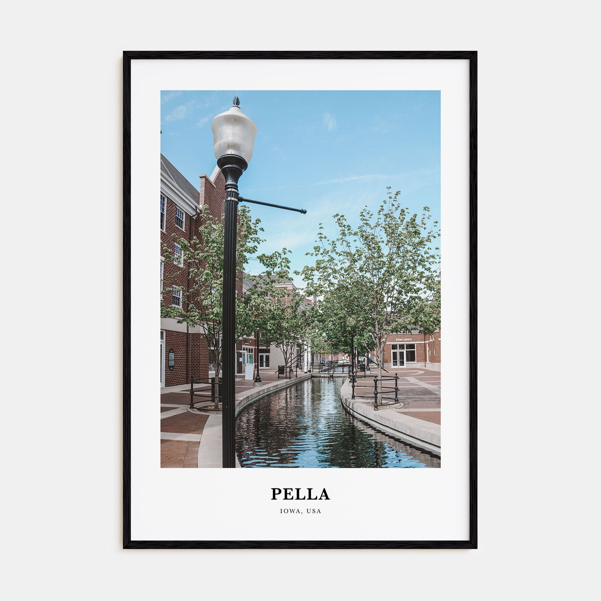 Pella, Iowa Portrait Color Poster
