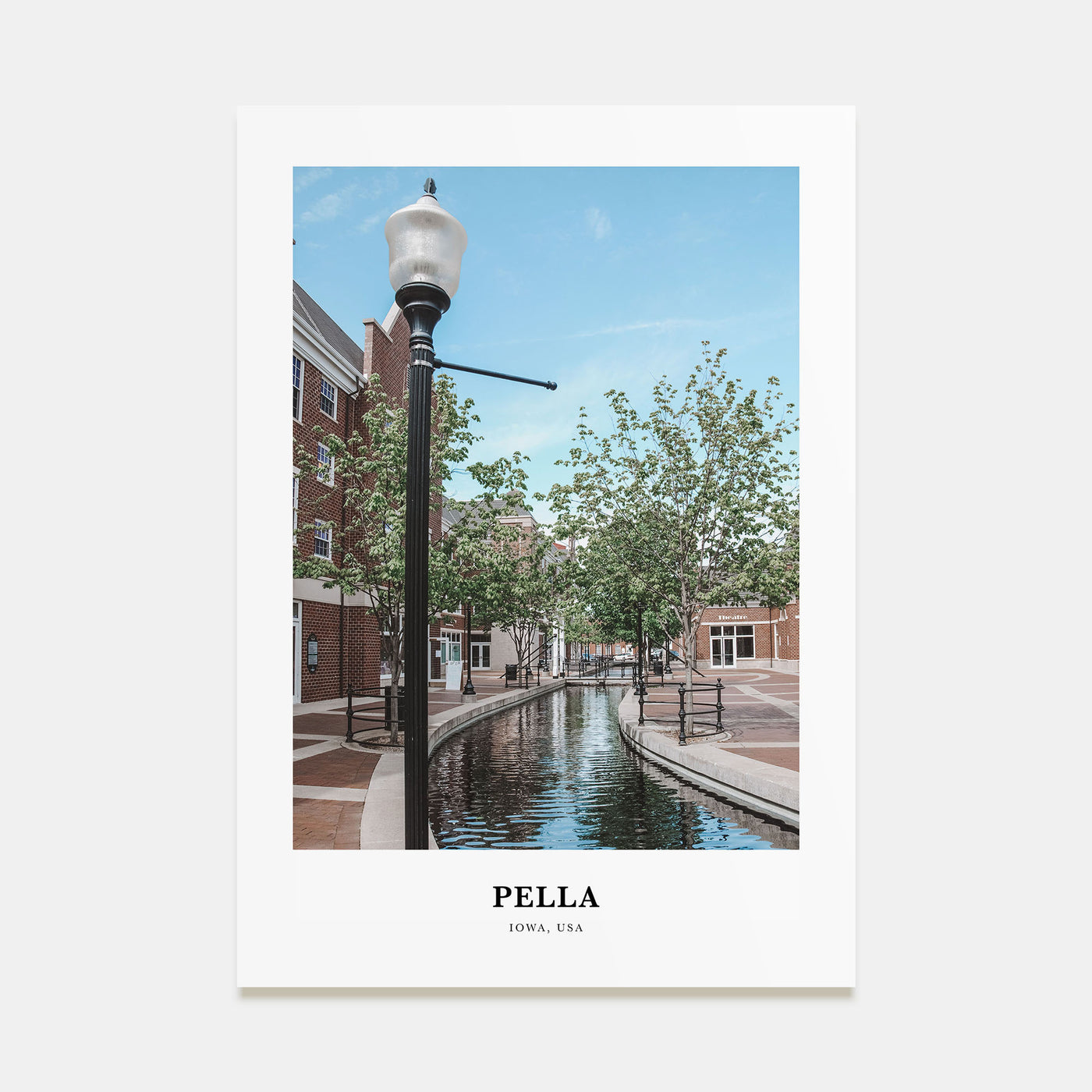 Pella, Iowa Portrait Color Poster