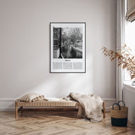 Pella, Iowa Travel B&W Poster