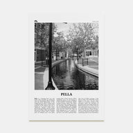 Pella, Iowa Travel B&W Poster