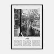 Pella, Iowa Travel B&W Poster