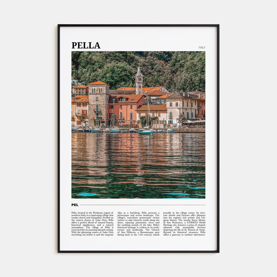 Pella, Italy Travel Color No 1 Poster