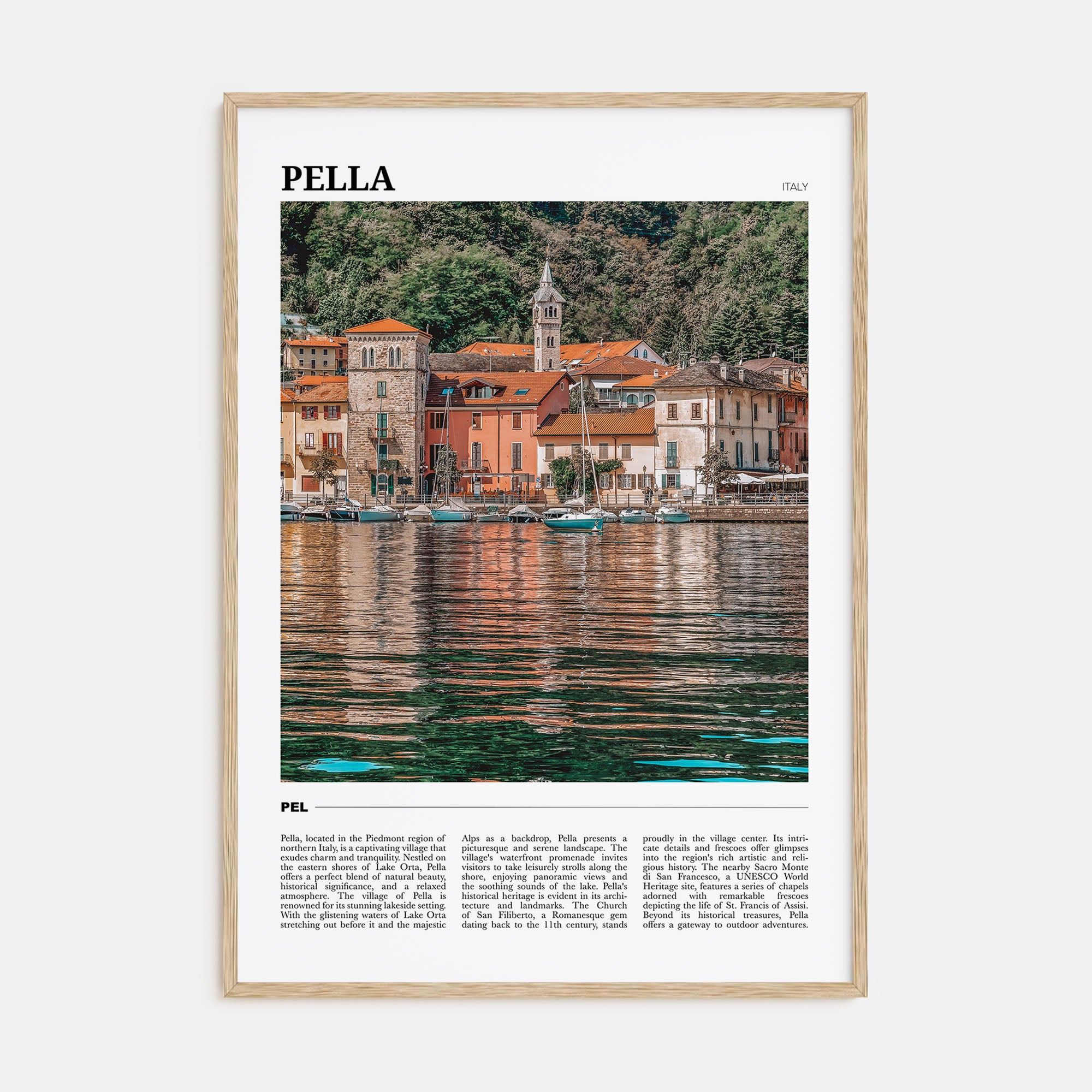 Pella, Italy Travel Color No 1 Poster