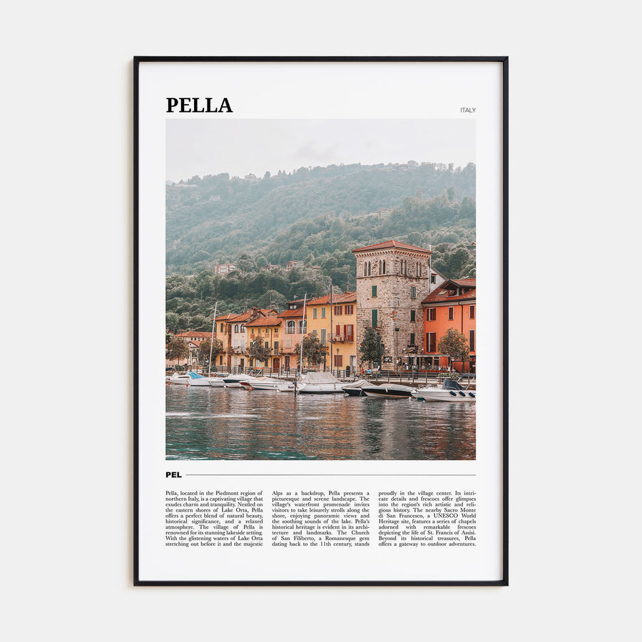 Pella, Italy Travel Color No 2 Poster