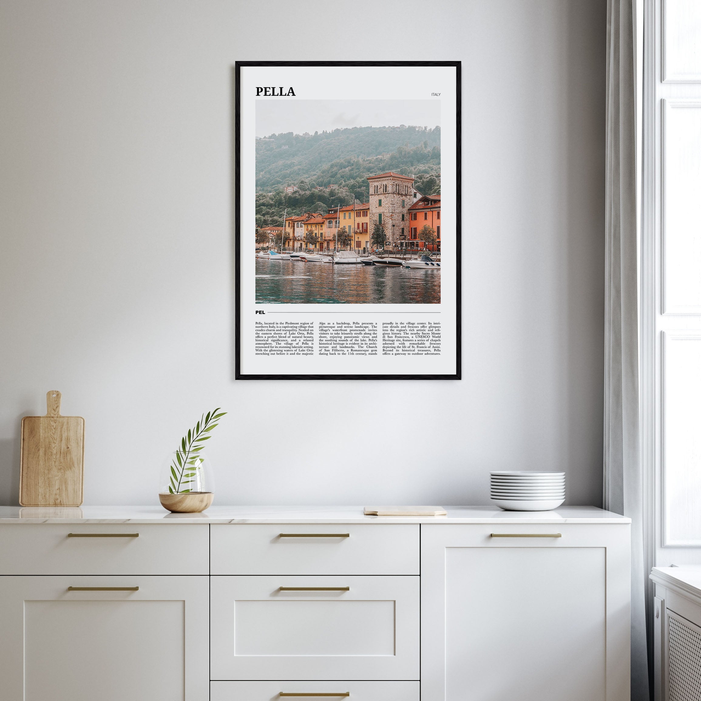 Pella, Italy Travel Color No 2 Poster