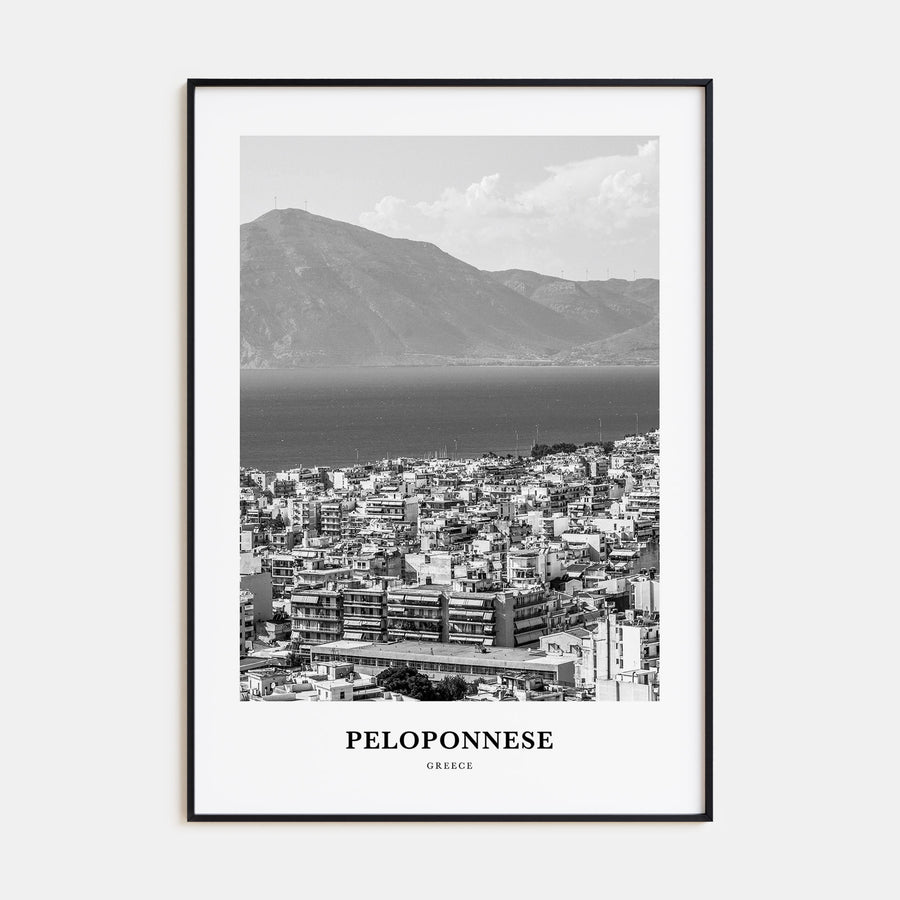 Peloponnese Portrait B&W Poster