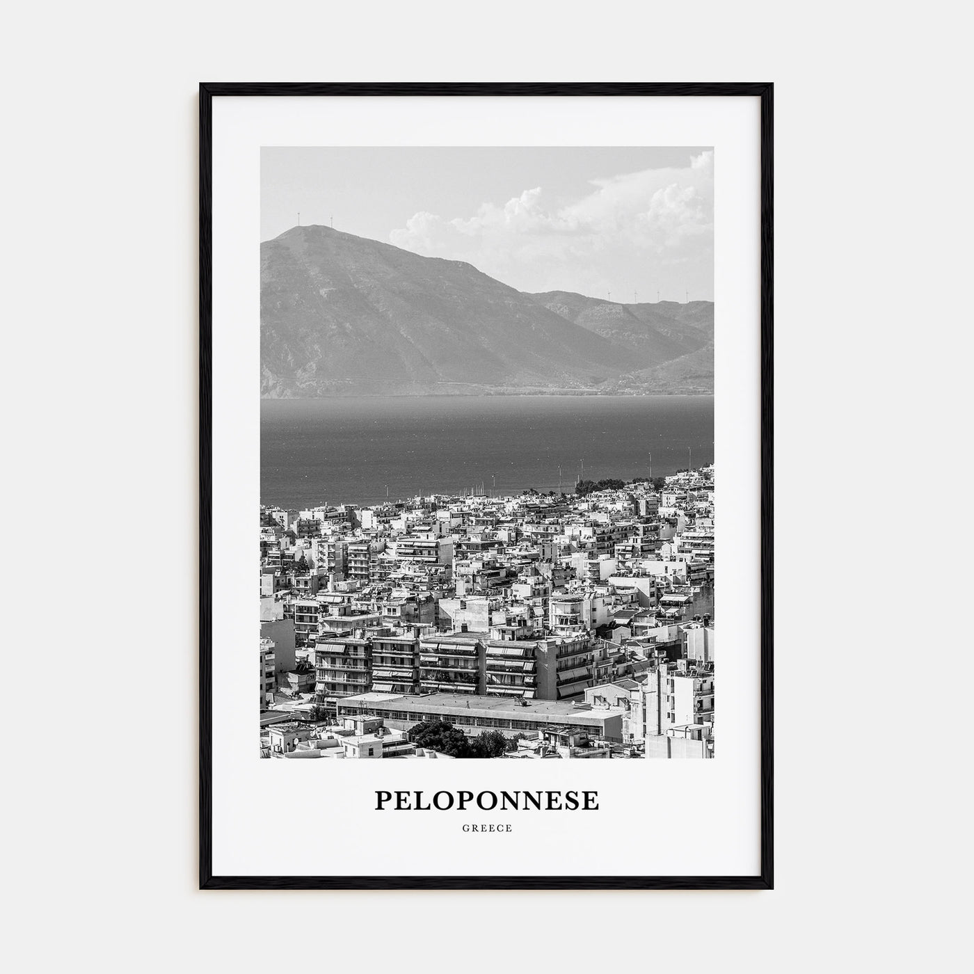 Peloponnese Portrait B&W Poster