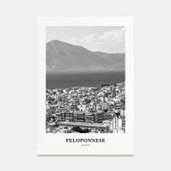 Peloponnese Portrait B&W Poster