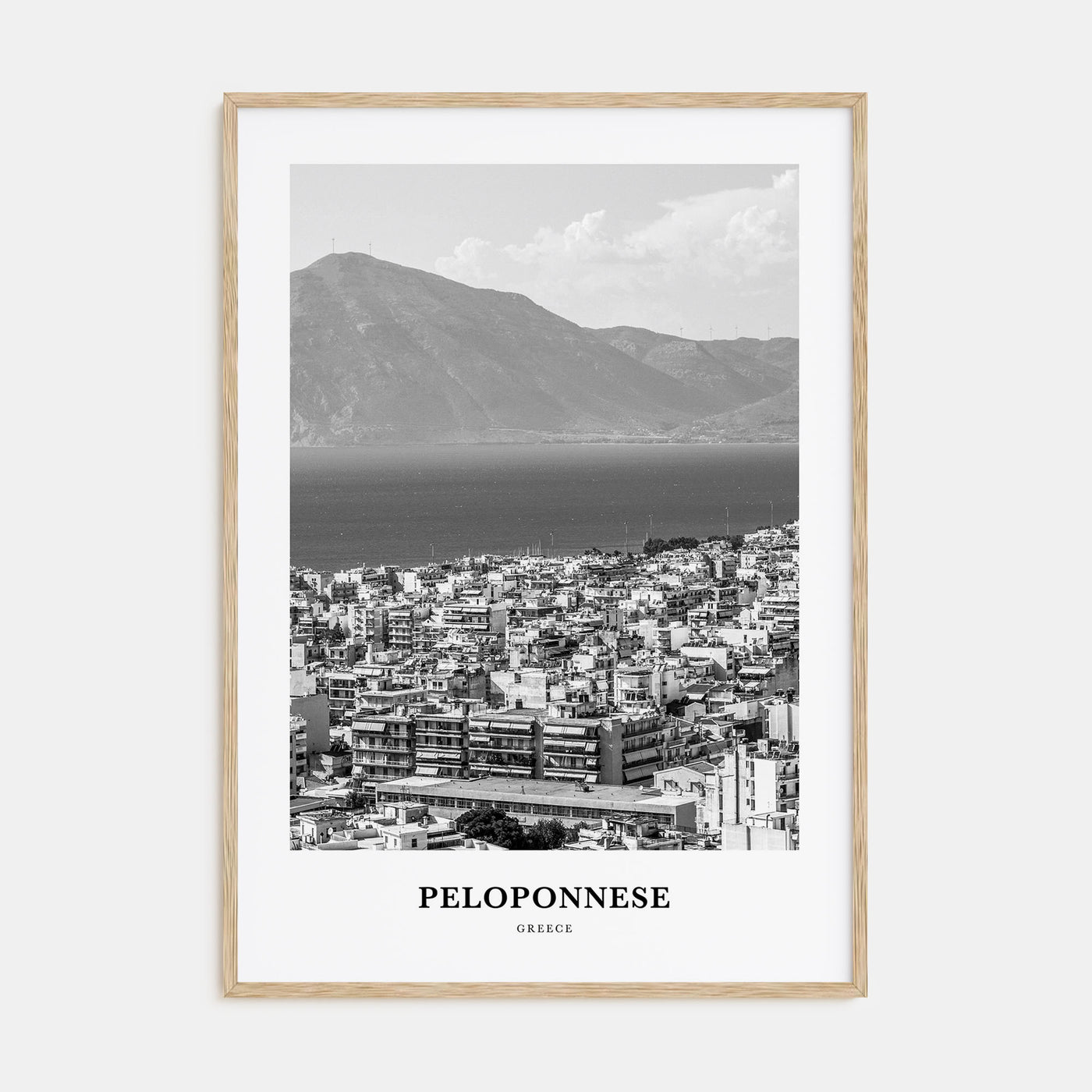 Peloponnese Portrait B&W Poster