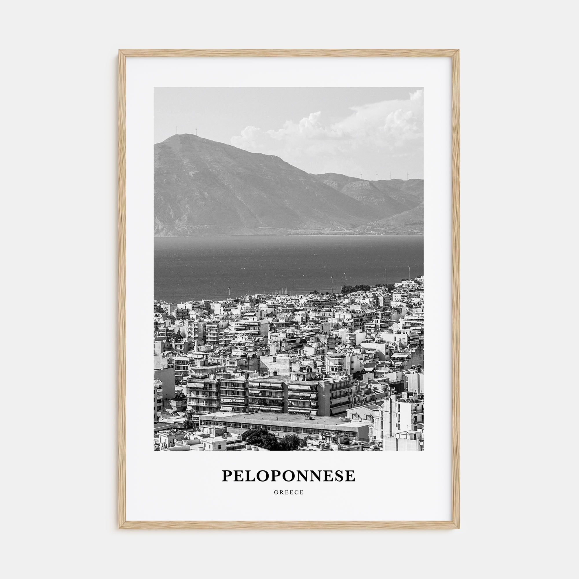 Peloponnese Portrait B&W Poster