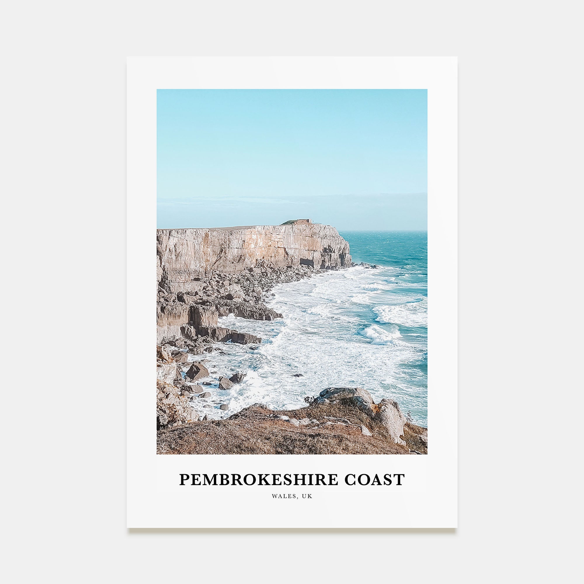 Pembrokeshire Coast Portrait Color Poster