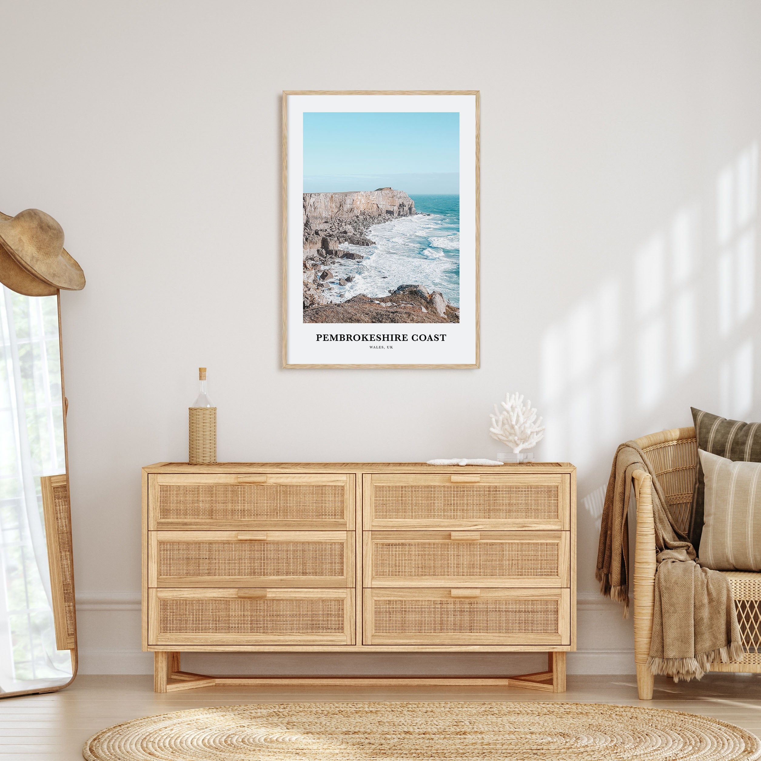 Pembrokeshire Coast Portrait Color Poster