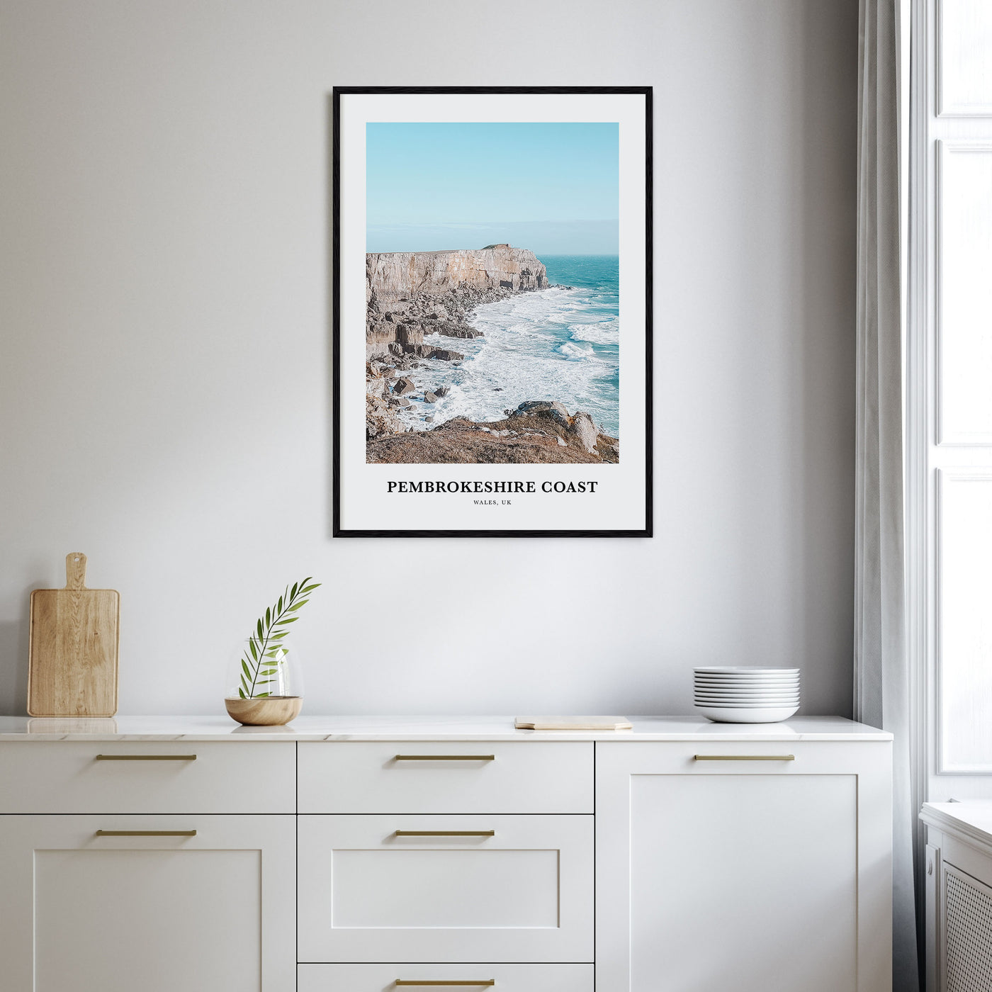 Pembrokeshire Coast Portrait Color Poster