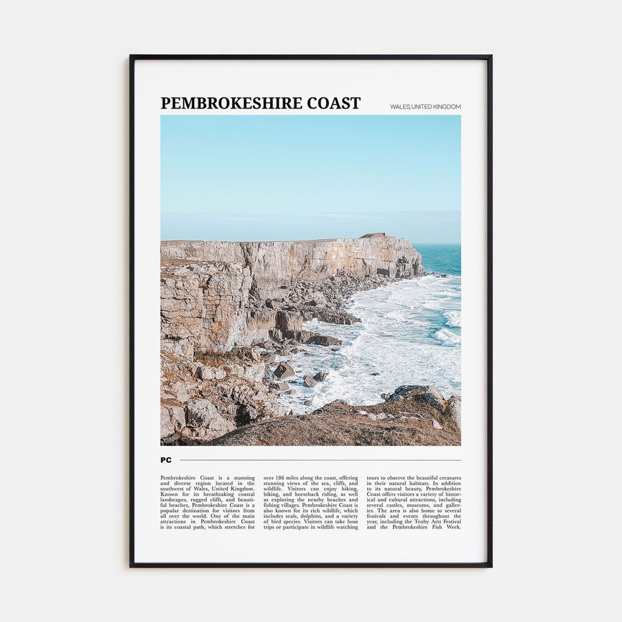 Pembrokeshire Coast Travel Color Poster