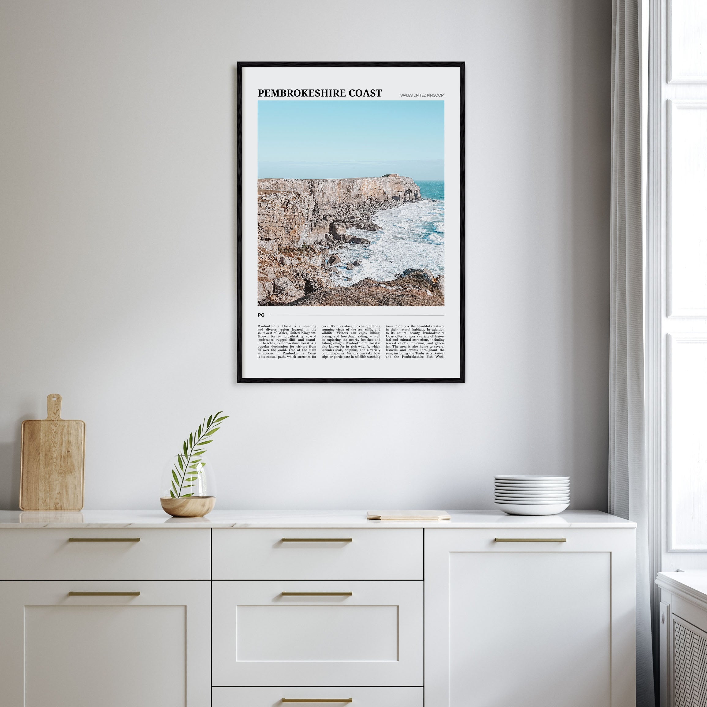 Pembrokeshire Coast Travel Color Poster