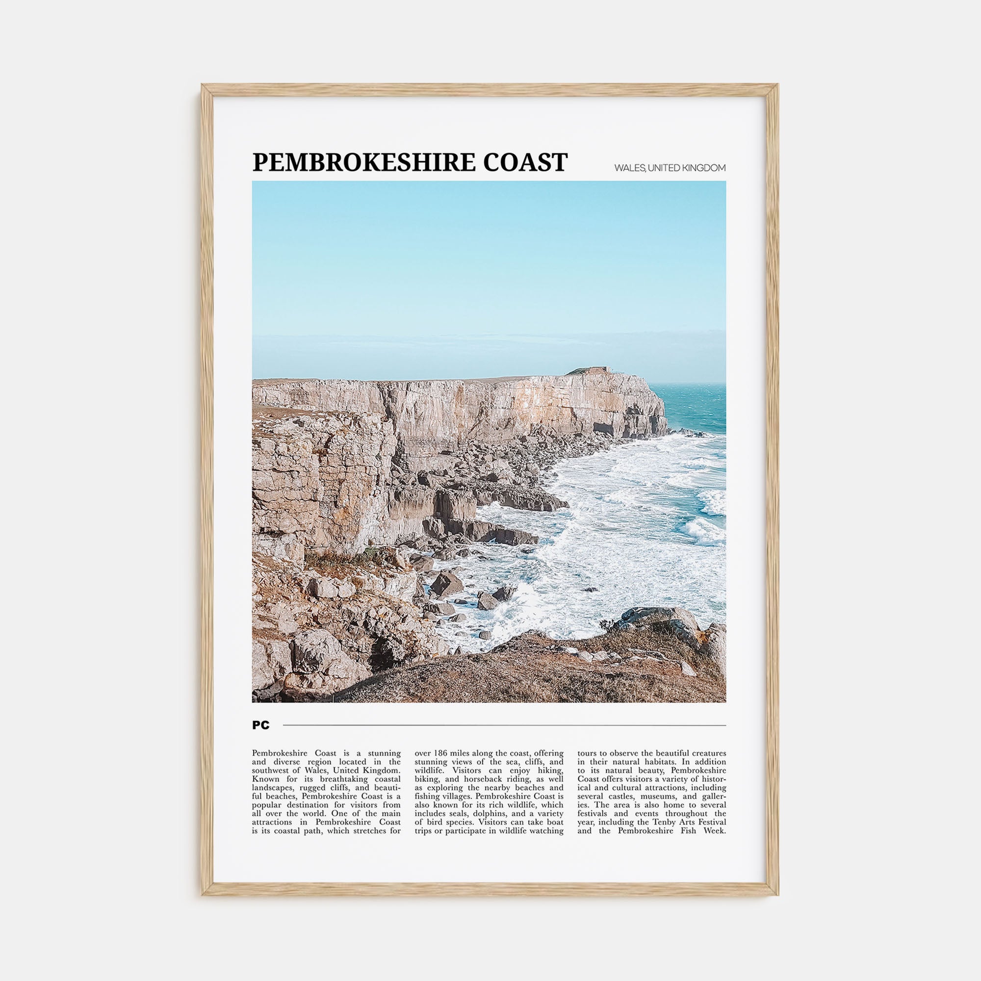 Pembrokeshire Coast Travel Color Poster