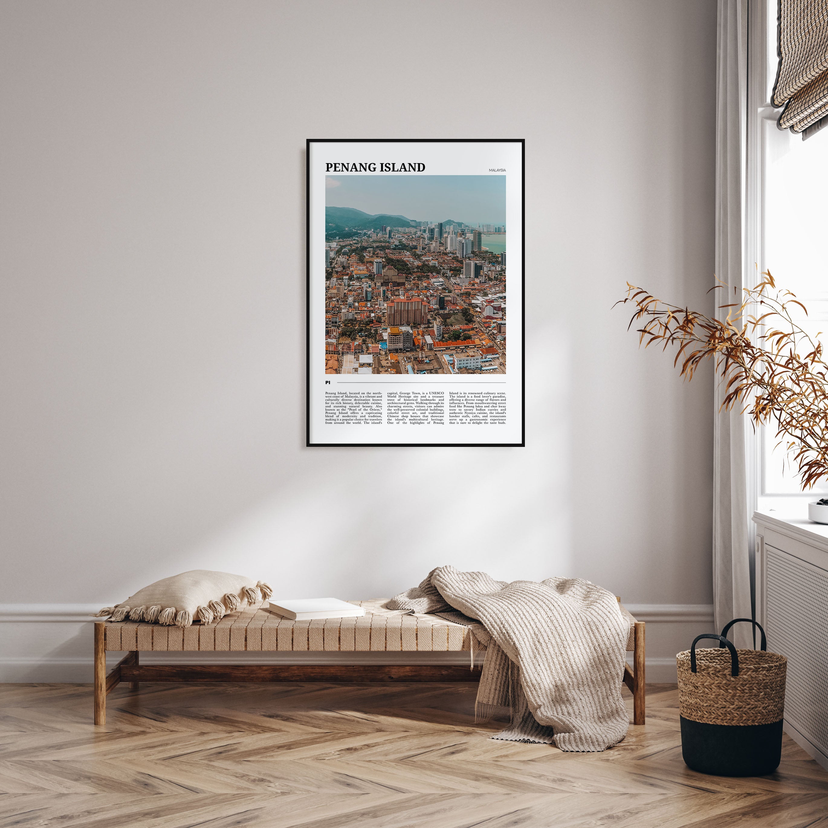 Penang Island Travel Color Poster