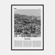 Penang Travel B&W Poster