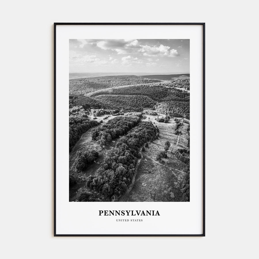 Pennsylvania Portrait B&W Poster