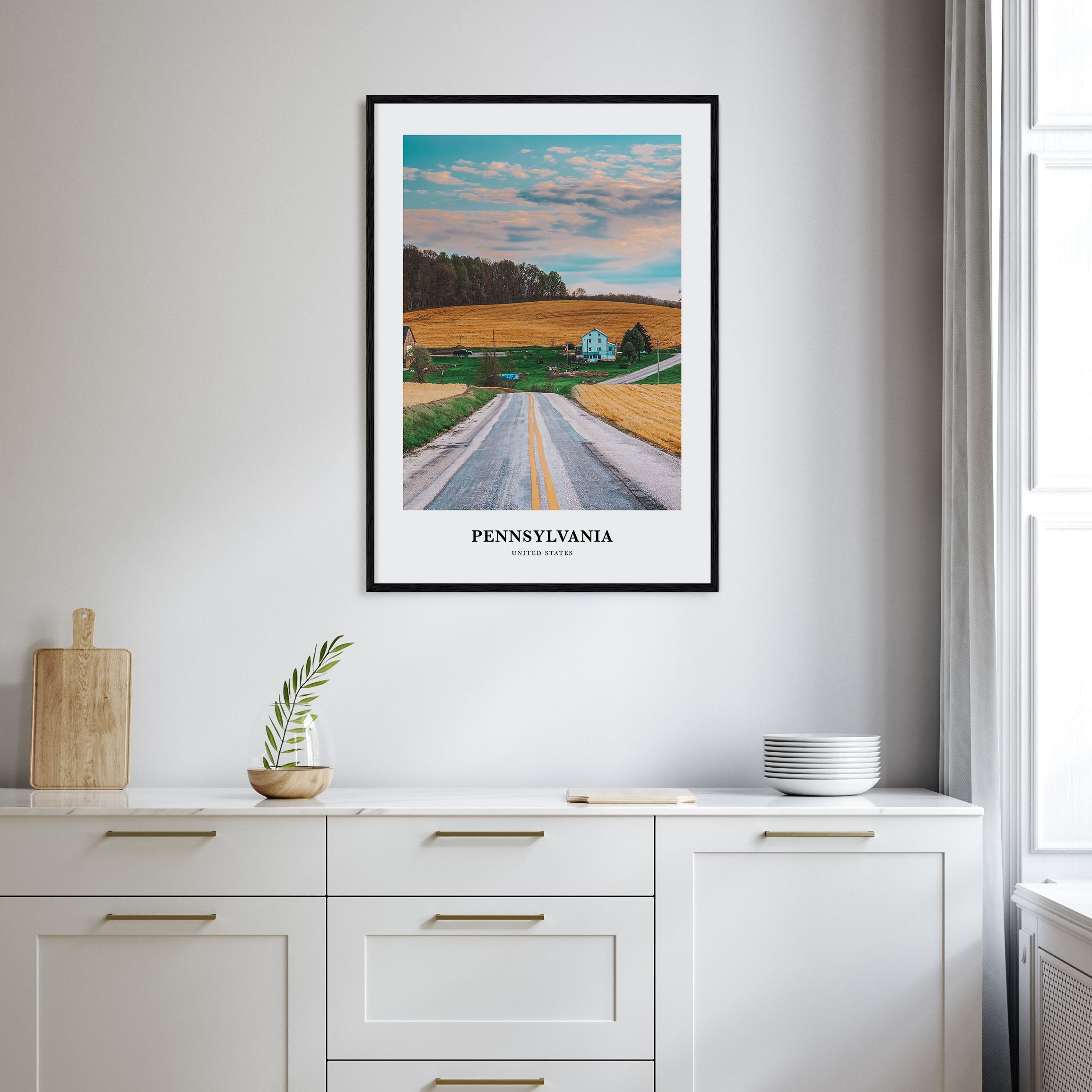 Pennsylvania Portrait Color Poster