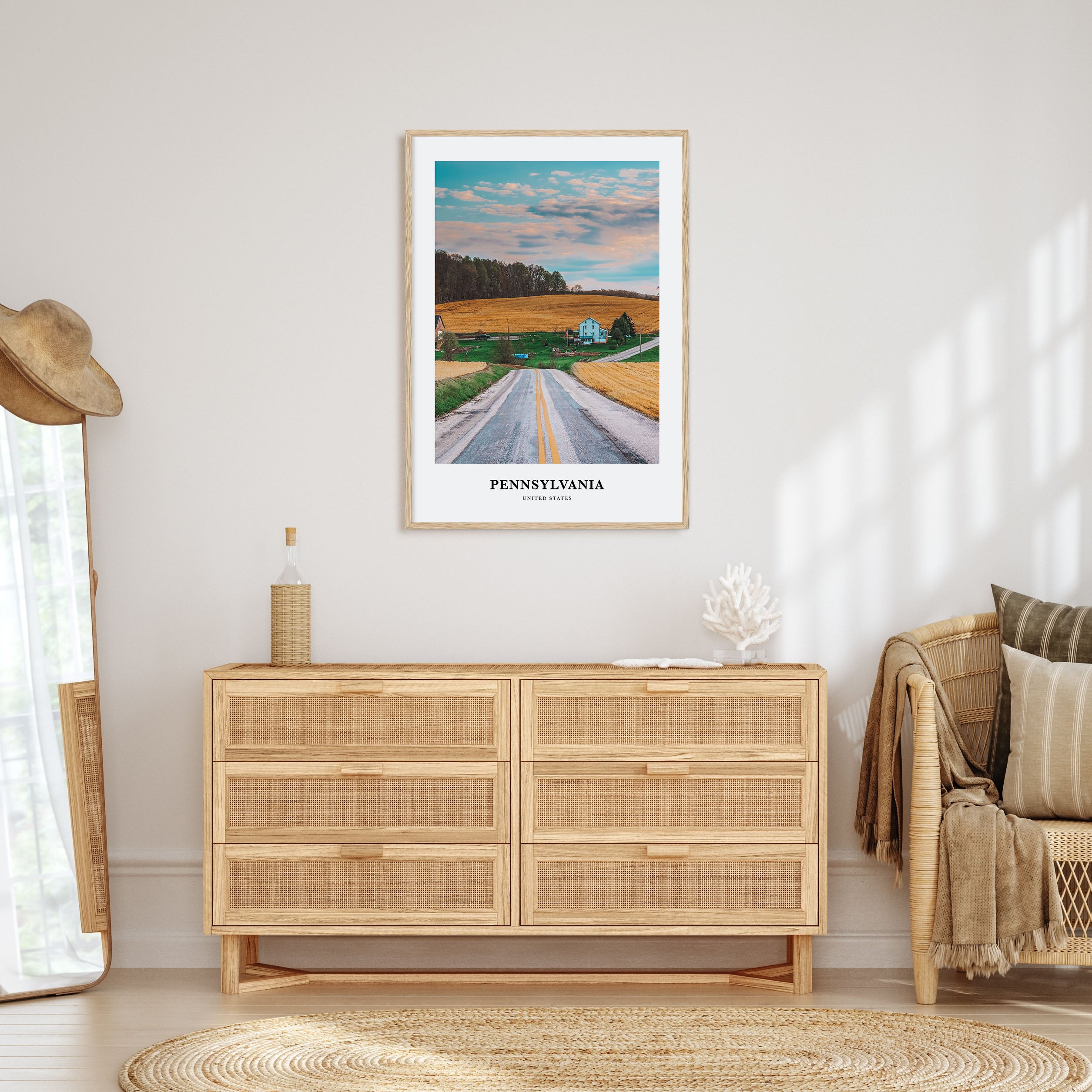 Pennsylvania Portrait Color Poster