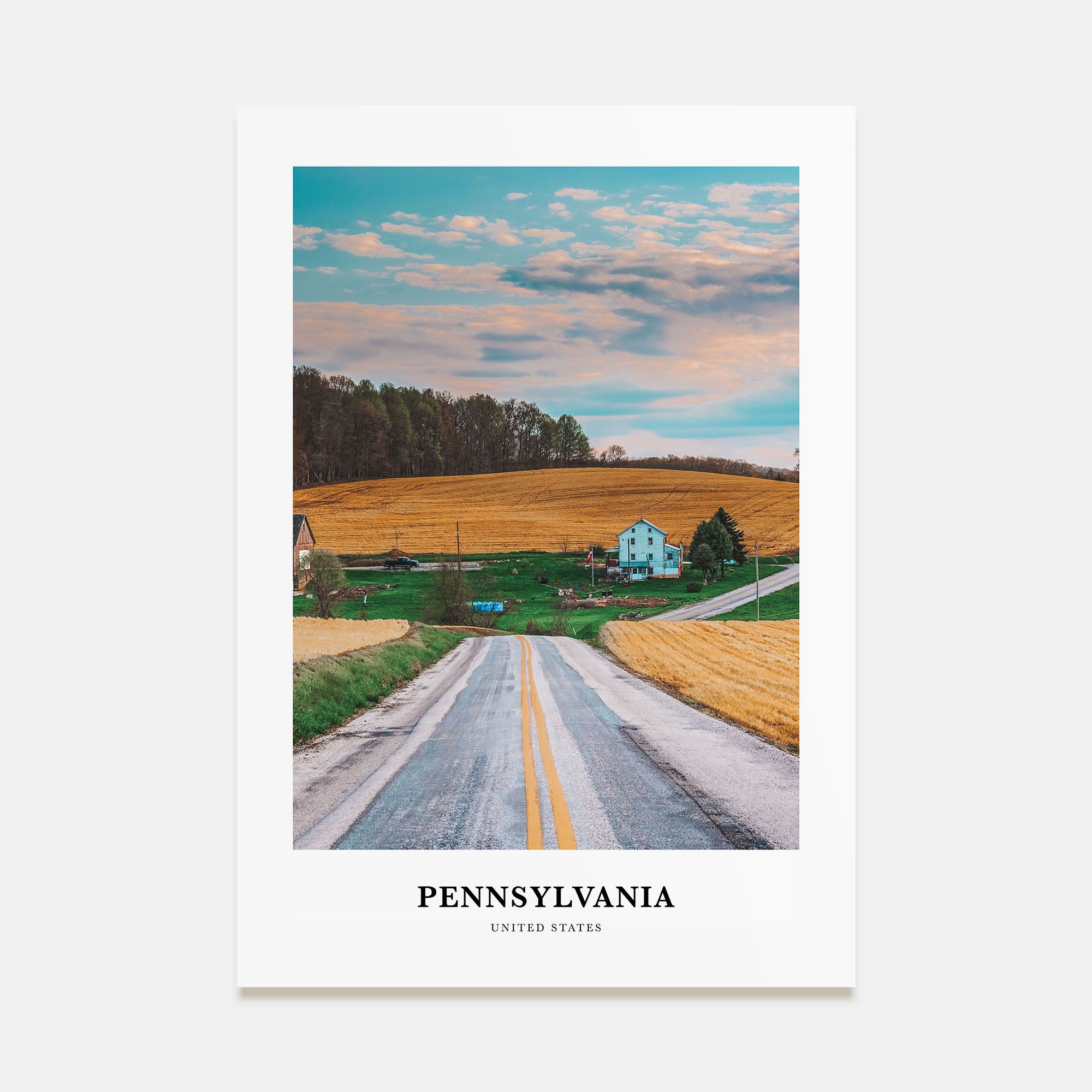 Pennsylvania Portrait Color Poster