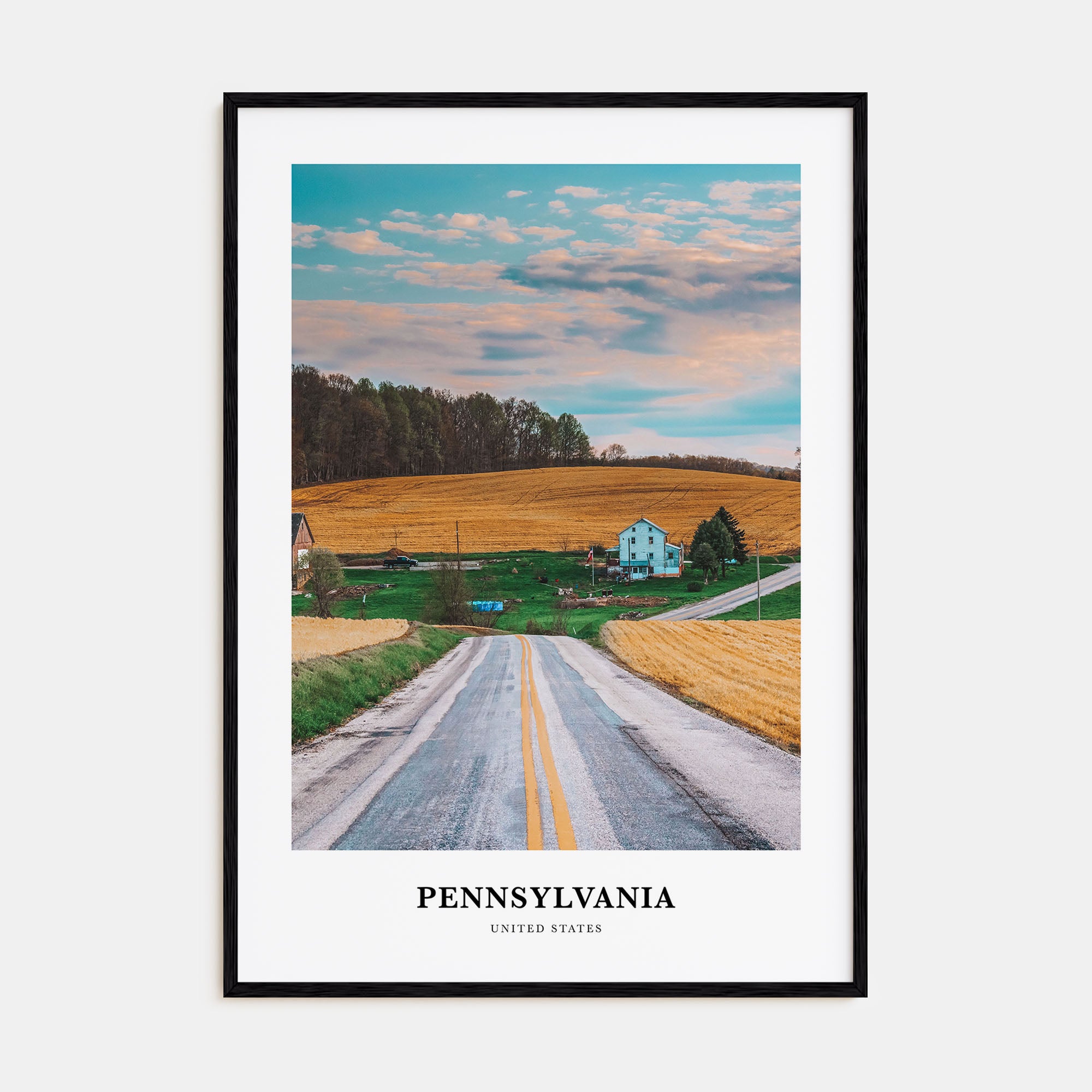 Pennsylvania Portrait Color Poster