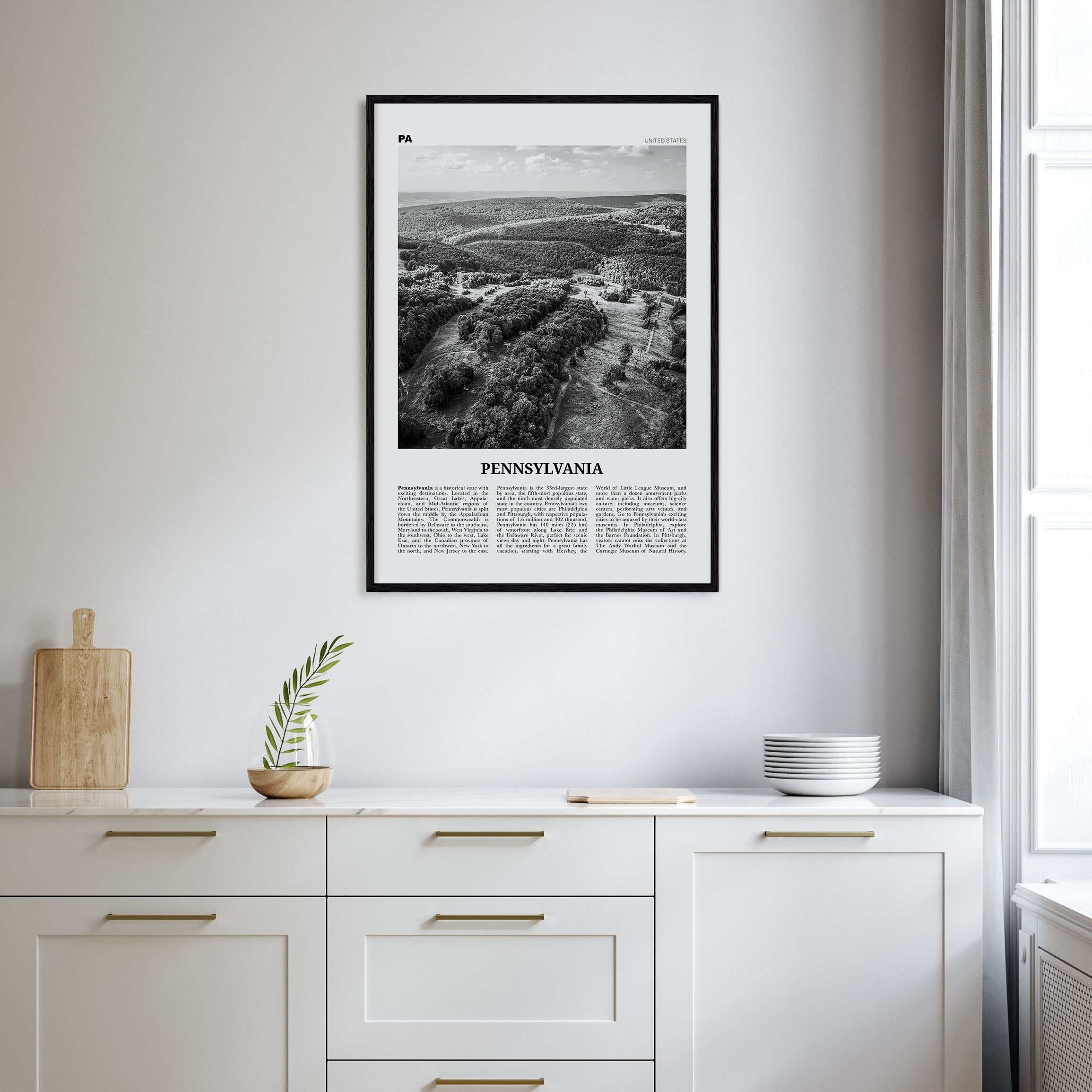 Pennsylvania Travel B&W No 2 Poster