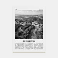Pennsylvania Travel B&W No 2 Poster