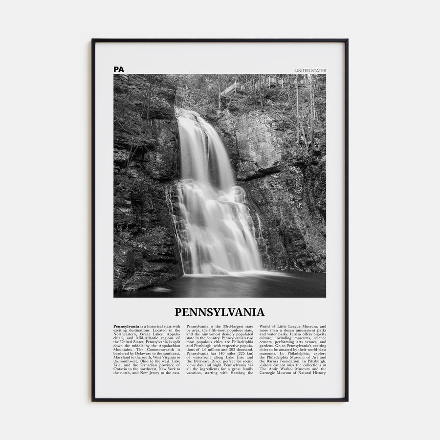 Pennsylvania Travel B&W No 4 Poster