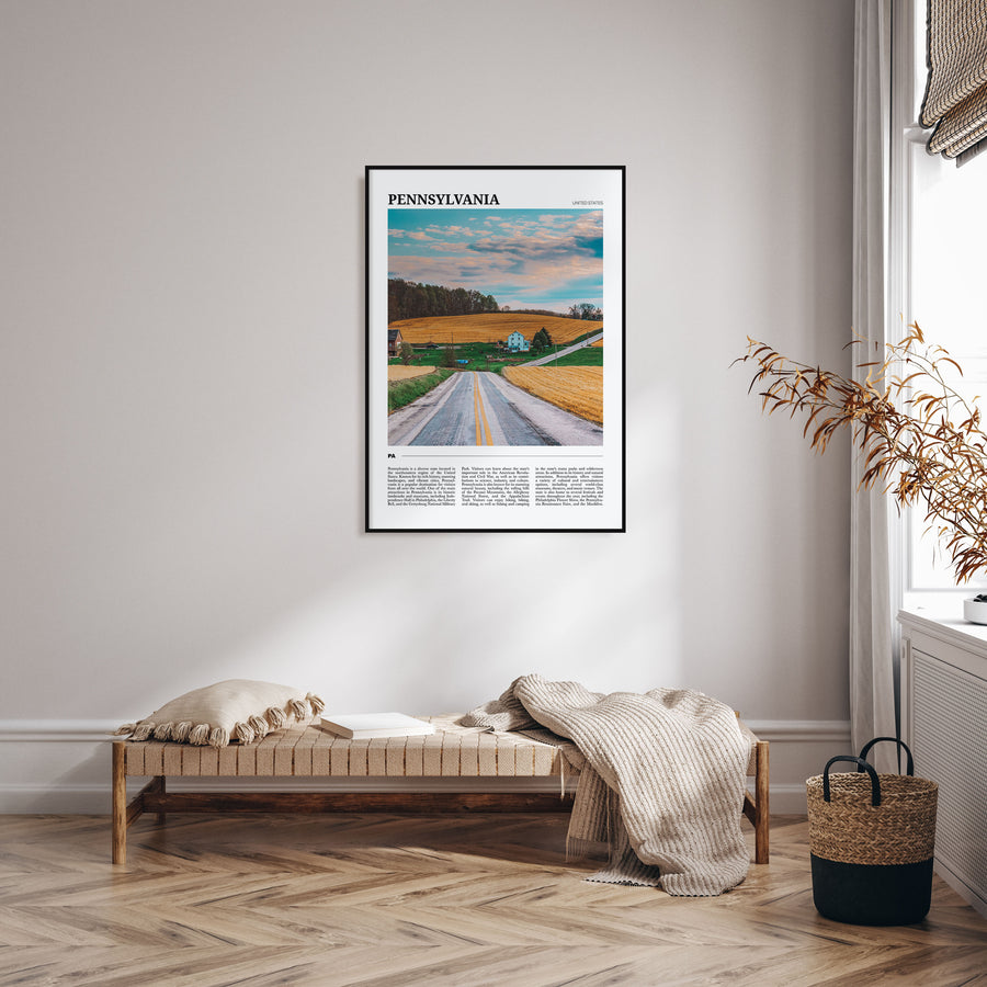 Pennsylvania Travel Color Poster