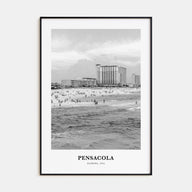 Pensacola Portrait B&W No 1 Poster