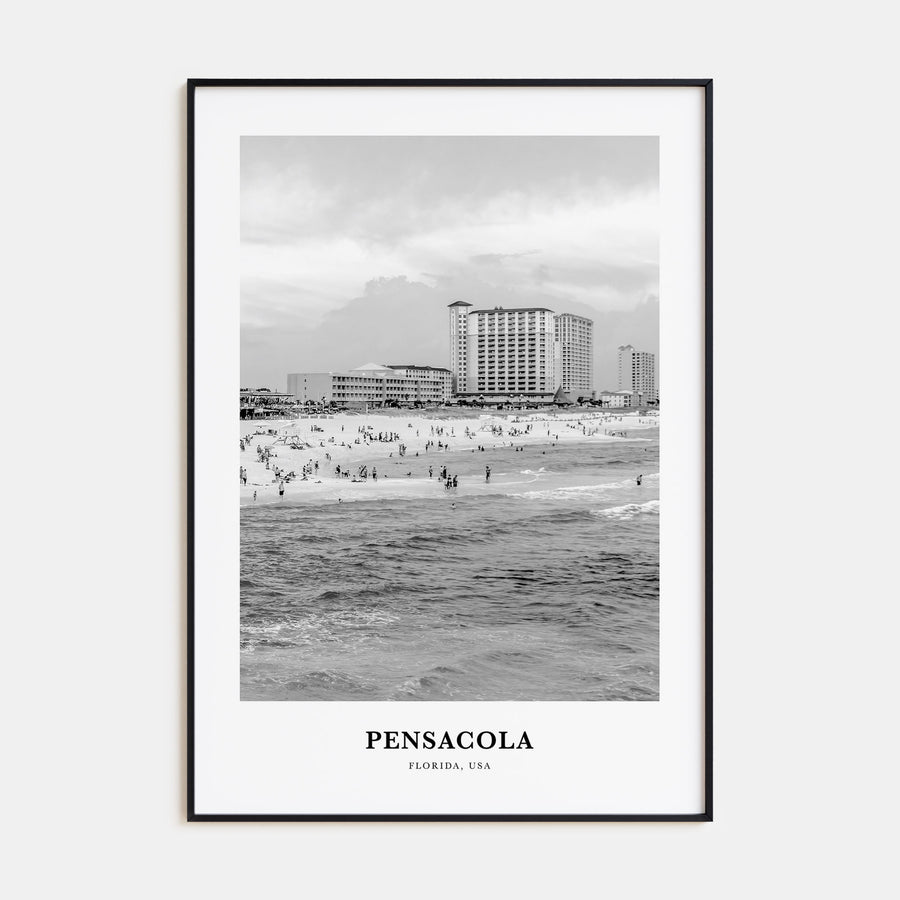 Pensacola Portrait B&W No 1 Poster