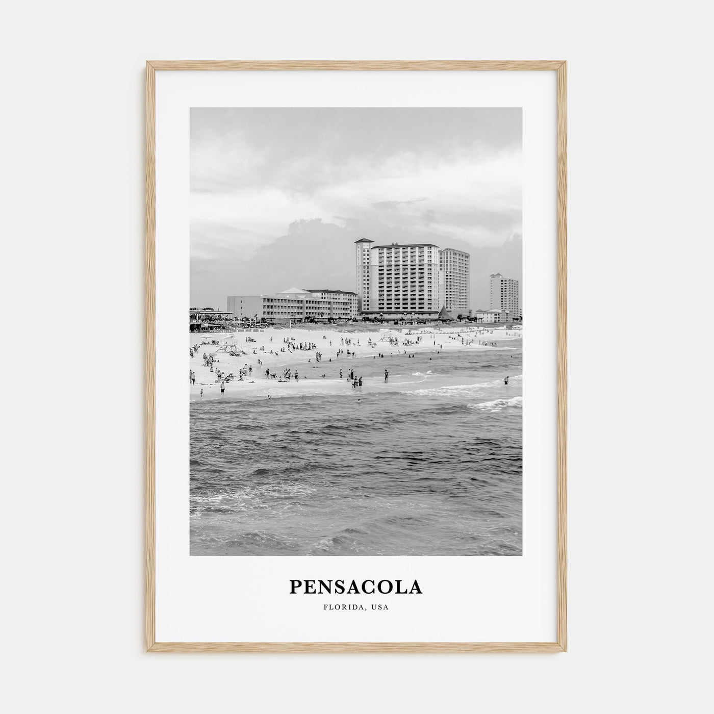Pensacola Portrait B&W No 1 Poster