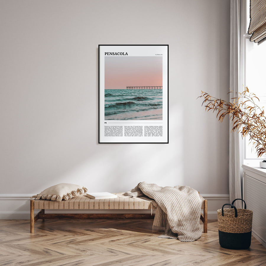 Pensacola Travel Color Poster
