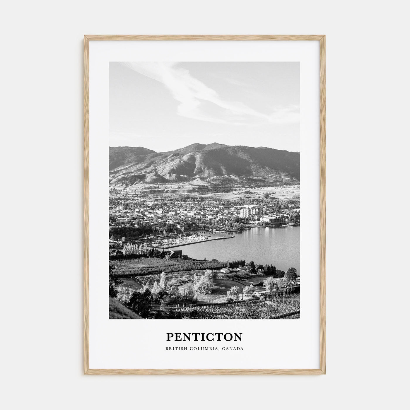 Penticton Portrait B&W Poster