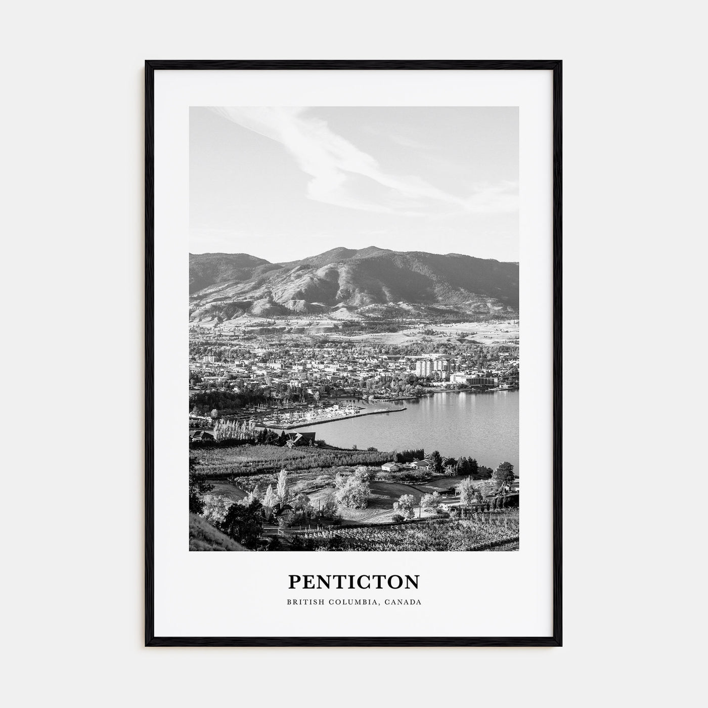 Penticton Portrait B&W Poster