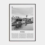 Peoria, Arizona Travel B&W Poster