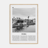 Peoria, Arizona Travel B&W Poster