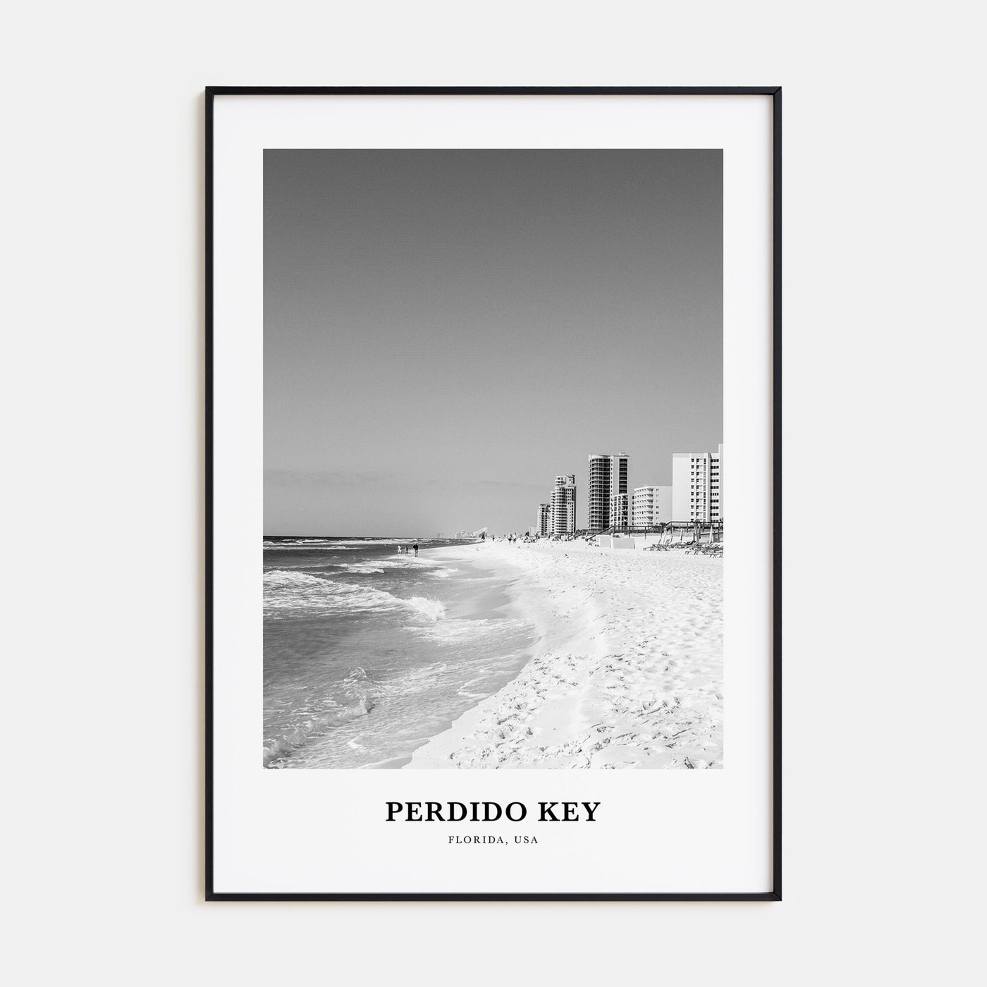 Perdido Key Portrait B&W Poster